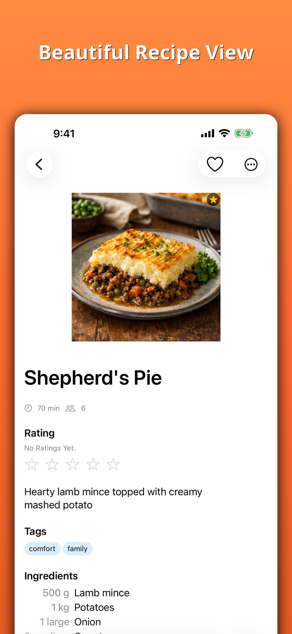 Beautiful Recipe View