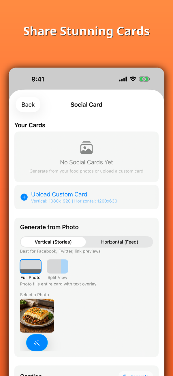 Share Stunning Cards