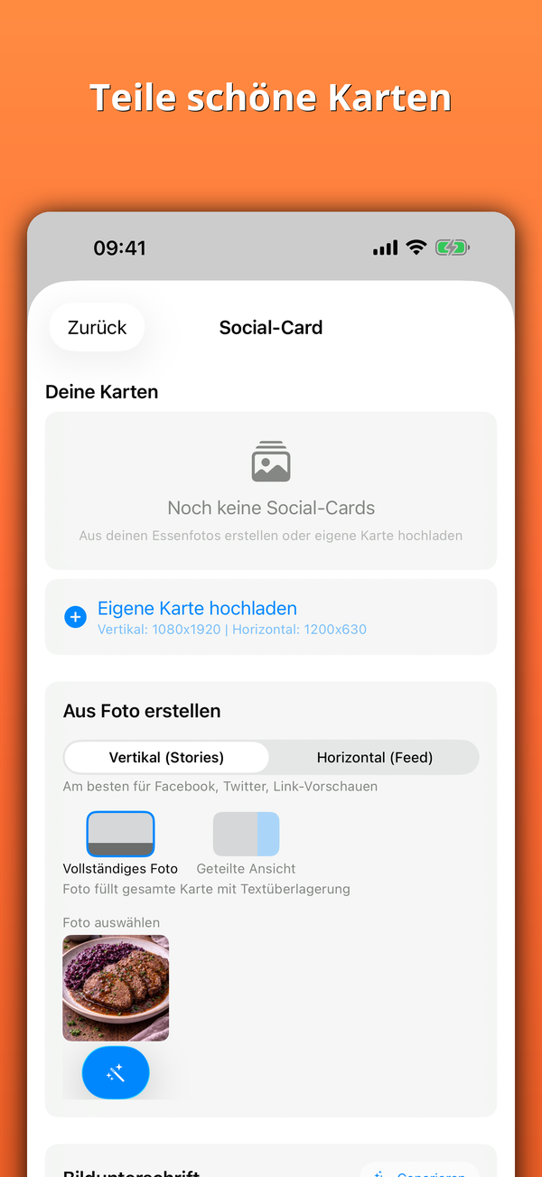 Teile schöne Karten