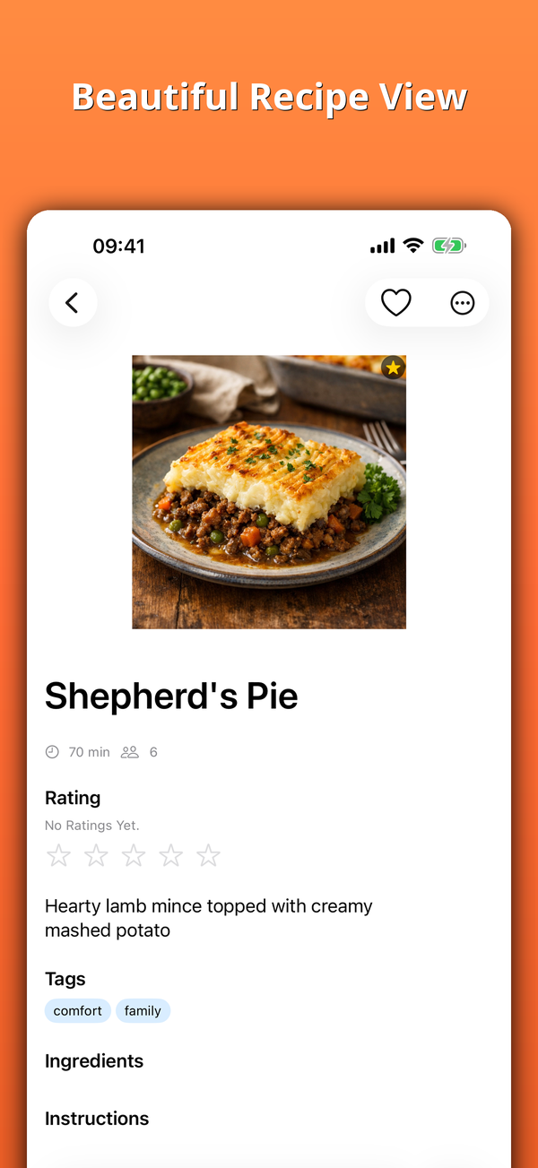 Beautiful Recipe View