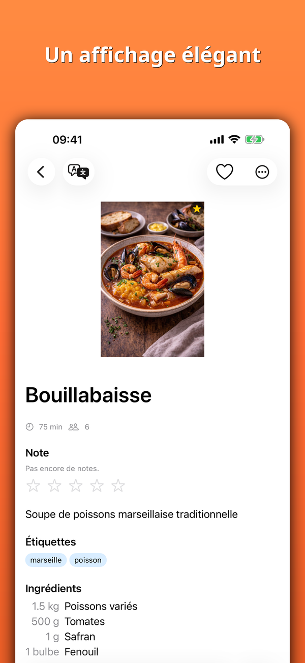 Un affichage élégant