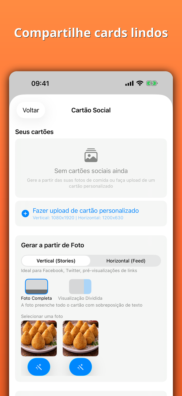 Compartilhe cards lindos
